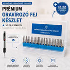 Prémium Extra Gravírozó Fej Készlet (30 db) – hogy még tovább alkothass.