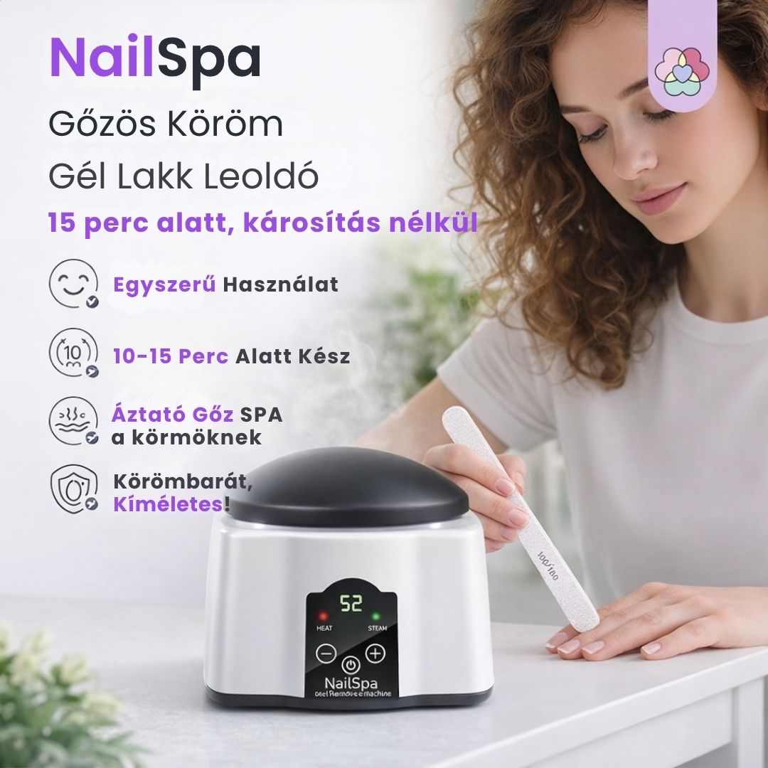 NailSpa Gőzös Köröm Gél Lakk Leoldó - 15 Perc Alatt