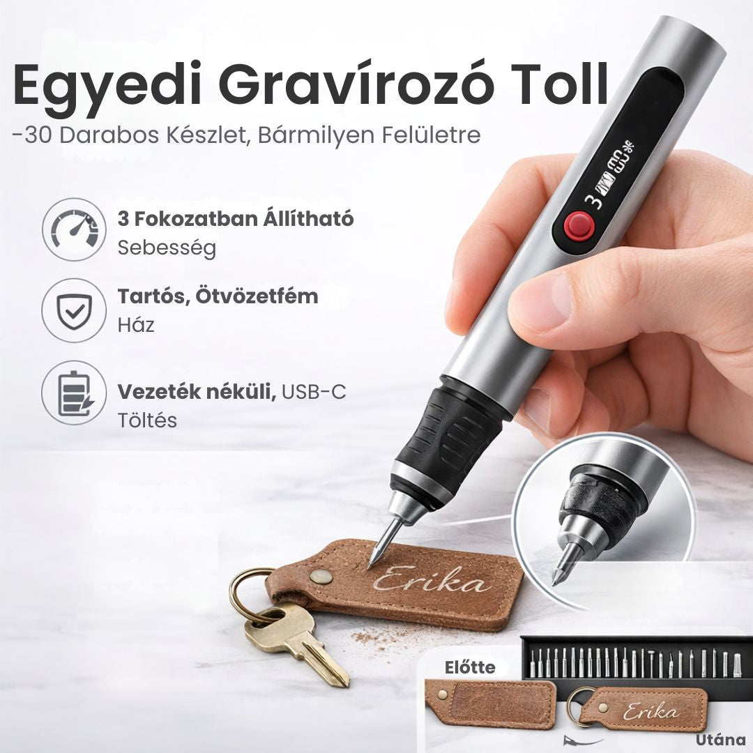 Egyedi Gravírozó Toll - 30 Darabos Készlet, Bármilyen Felület