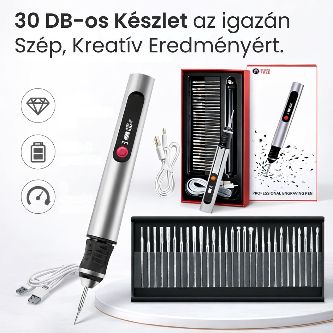 Egyedi Gravírozó Toll - 30 Darabos Készlet, Bármilyen Felület