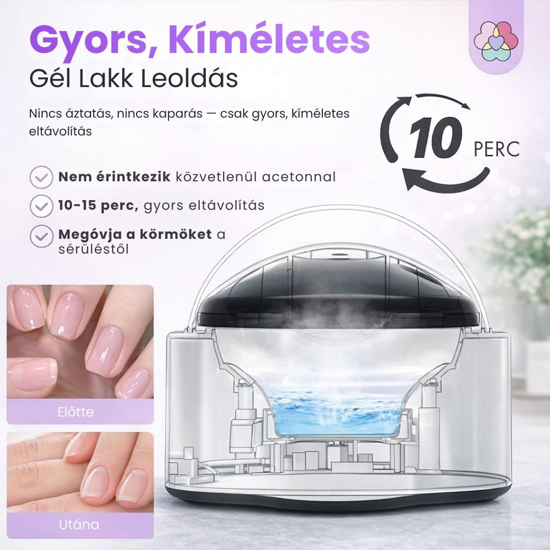 NailSpa Gőzös Köröm Gél Lakk Leoldó - 15 Perc Alatt