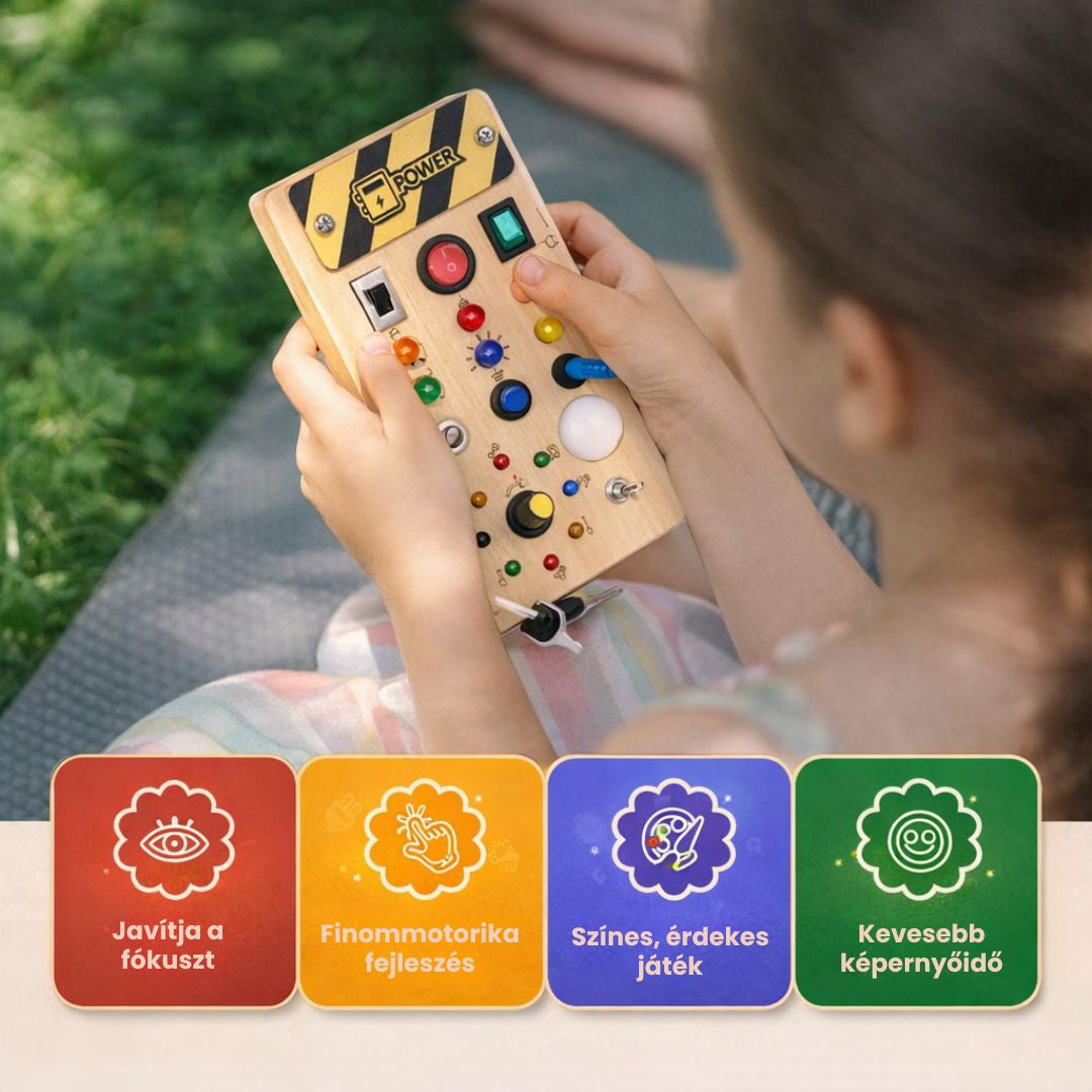Montessori Kapcsolókaland - Kapcsolótábla, Amit Végre Szabad Nyomogatni