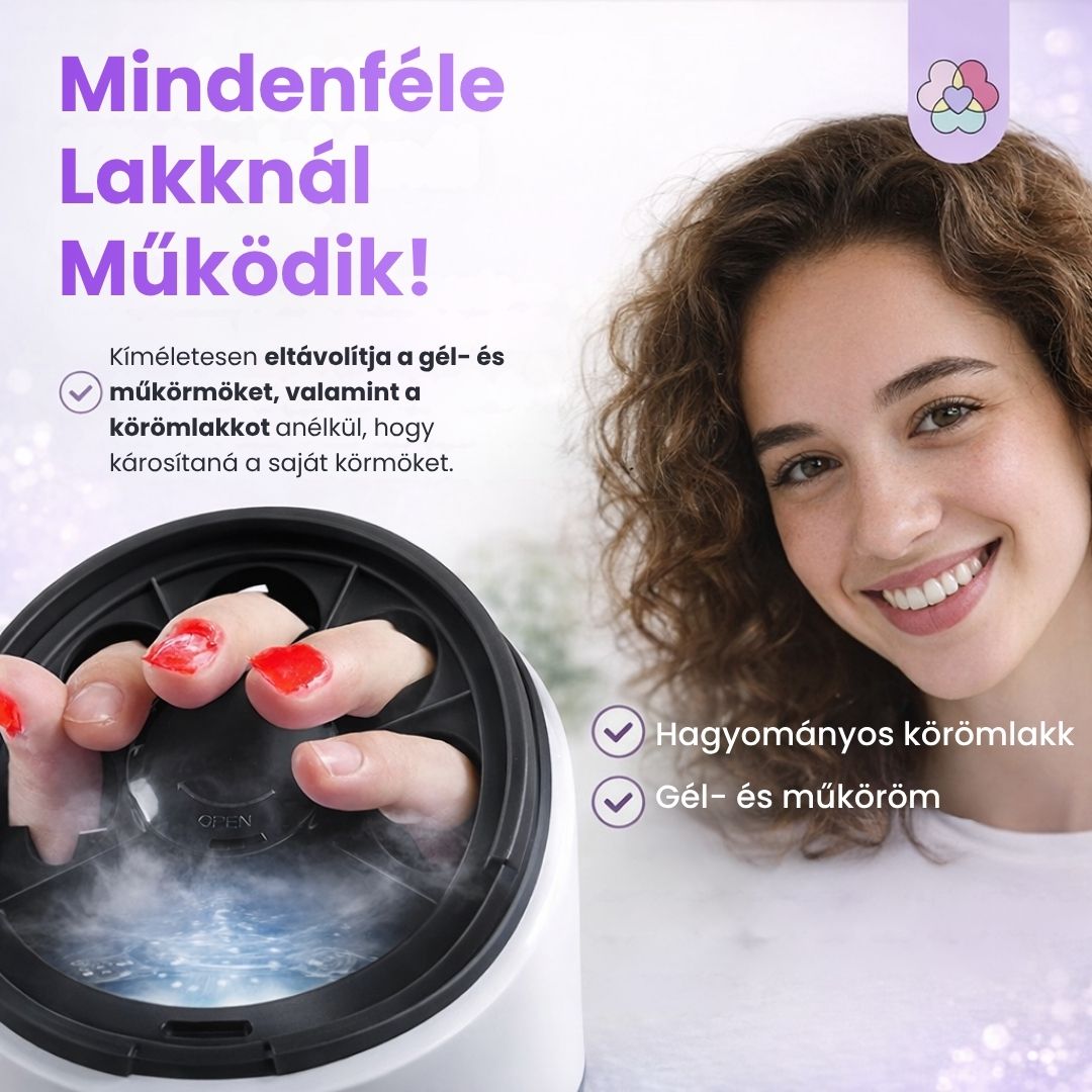 NailSpa Gőzös Köröm Gél Lakk Leoldó - 15 Perc Alatt