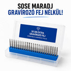 Prémium Extra Gravírozó Fej Készlet (30 db) – hogy még tovább alkothass.