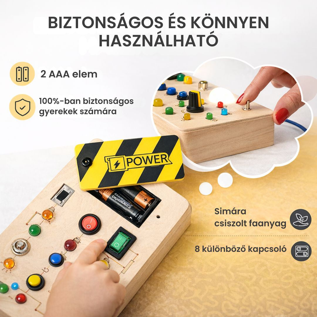 Montessori Kapcsolókaland - Kapcsolótábla, Amit Végre Szabad Nyomogatni